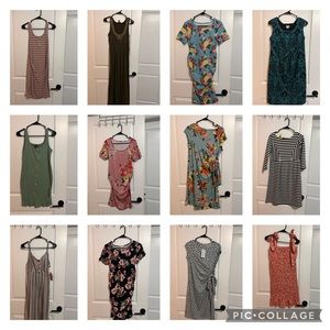 Lot of maternity clothes.